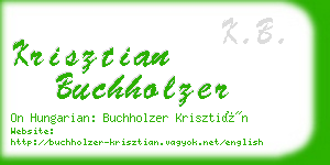 krisztian buchholzer business card